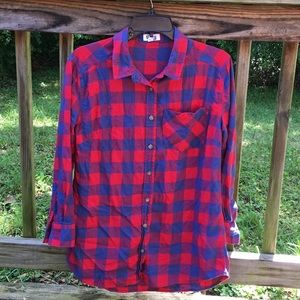 Ali & Kris Plaid Button down